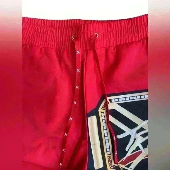 TrinX Fashion Champion Drawstring Shorts Red NWOT Size L - Picture 3 of 10